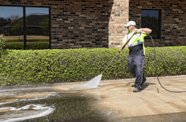 commercial concrete cleaning in mckinney